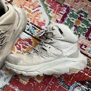 Hoka Light Beige Hiking Boots (AWESOME)